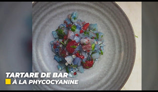 Tartare de Bar à la Phycocyanine - Dohrnii