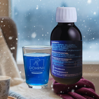 Phycocyanine liquide française 4000mg/L - Extraction à froid Dohrnii Dohrnii